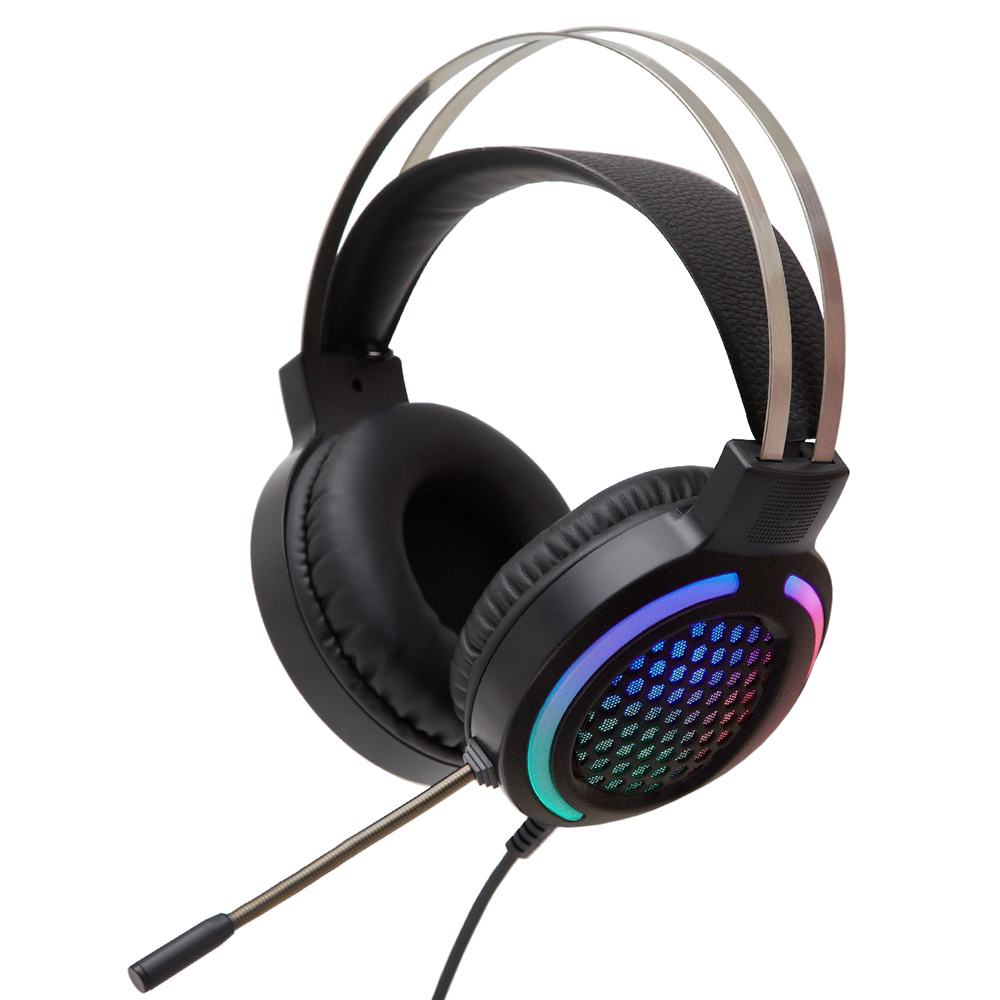 Over-Ear Wired Gaming Headset with Mic & Backlight